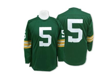 Paul Hornung Men's Green Authentic Throwback Jersey