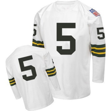 Paul Hornung Men's White Authentic Throwback Jersey