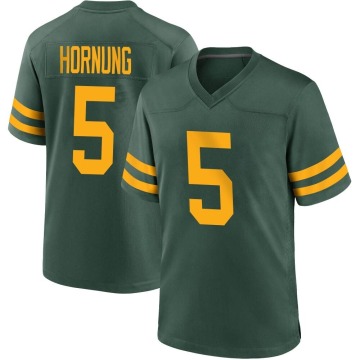 Paul Hornung Youth Green Game Alternate Jersey