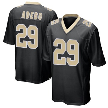Paulson Adebo Youth Black Game Team Color Jersey