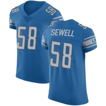 Penei Sewell Men's Blue Elite Team Color Vapor Untouchable Jersey