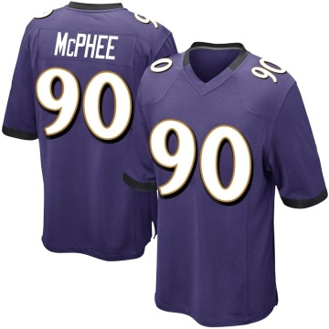 Pernell McPhee Youth Purple Game Team Color Jersey