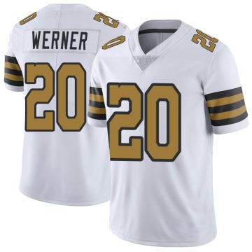 Pete Werner Men's White Limited Color Rush Jersey