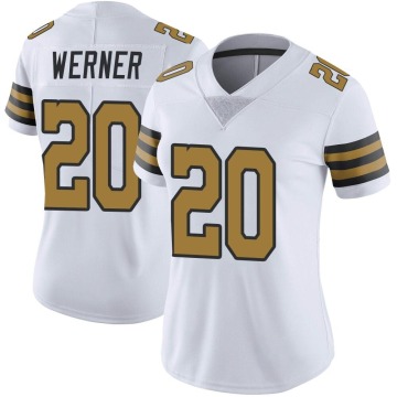 Pete Werner Women's White Limited Color Rush Jersey