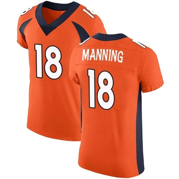 Peyton Manning Men's Orange Elite Team Color Vapor Untouchable Jersey