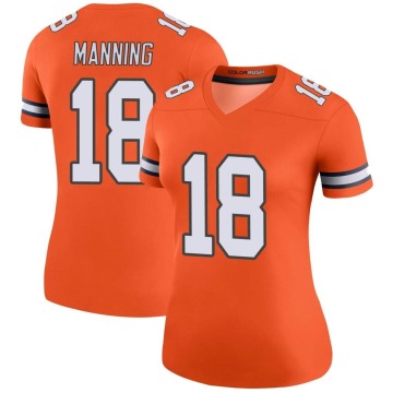 Peyton Manning Women's Orange Legend Color Rush Jersey