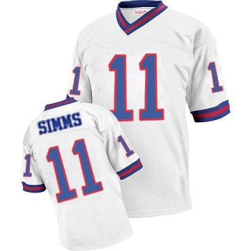 Phil Simms Men's White Authentic Throwback Jersey