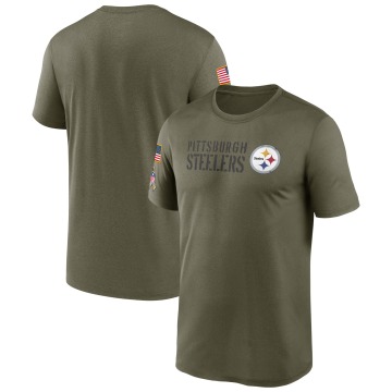 Pittsburgh Steelers Men's Olive Legend 2022 Salute to Service Team T-Shirt