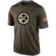 Pittsburgh Steelers Men's Olive Salute To Service KO Performance Dri-FIT T-Shirt