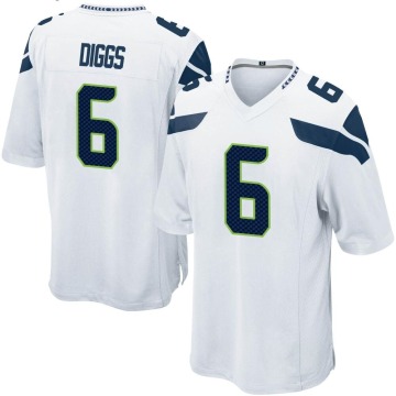Quandre Diggs Men's White Game Jersey