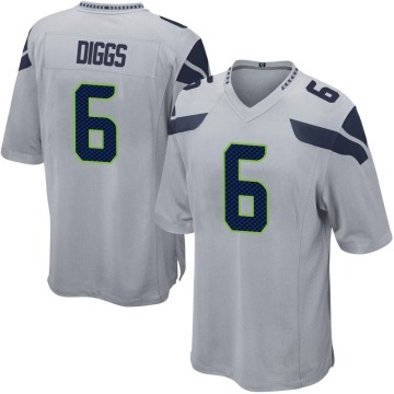 Quandre Diggs Youth Gray Game Alternate Jersey