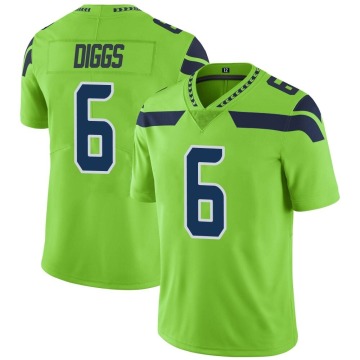 Quandre Diggs Youth Green Limited Color Rush Neon Jersey