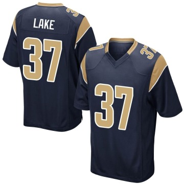 Quentin Lake Men's Navy Game Team Color Jersey