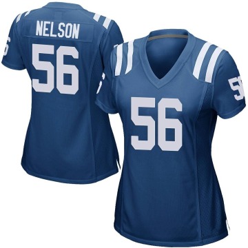 Quenton Nelson Women's Royal Blue Game Team Color Jersey