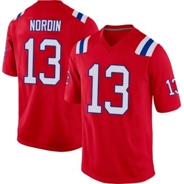 Quinn Nordin Youth Red Game Alternate Jersey