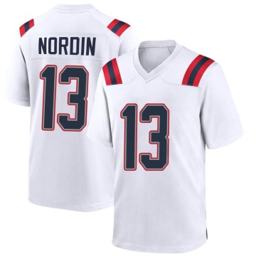 Quinn Nordin Youth White Game Jersey