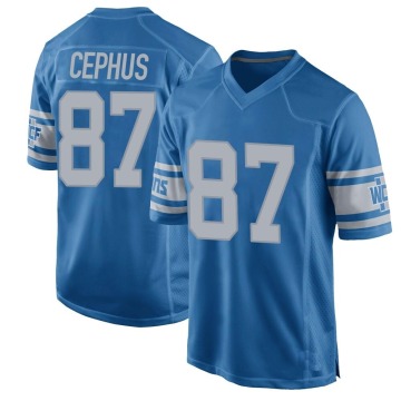 Quintez Cephus Men's Blue Game Throwback Vapor Untouchable Jersey