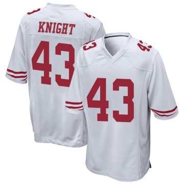 Qwuantrezz Knight Youth White Game Jersey
