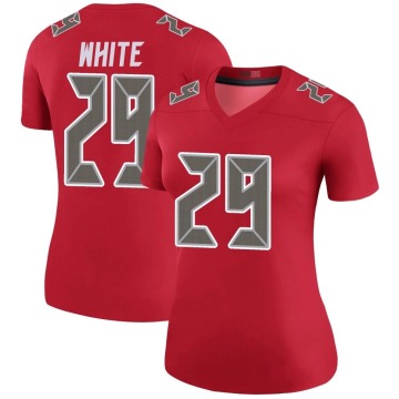 Rachaad White Women's White Legend Color Rush Red Jersey