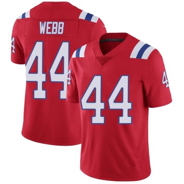 Raleigh Webb Youth Red Limited Vapor Untouchable Alternate Jersey