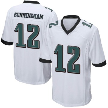 Randall Cunningham Youth White Game Jersey