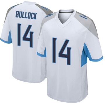 Randy Bullock Youth White Game Jersey