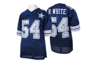 Randy White Men's Navy Blue Authentic 25TH Patch Throwback Jersey