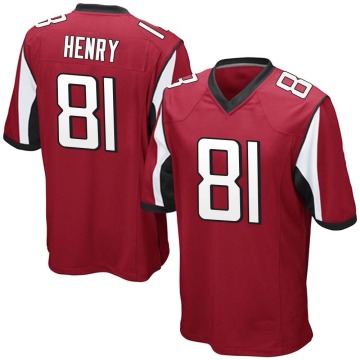 Ra'Shaun Henry Men's Red Game Team Color Jersey