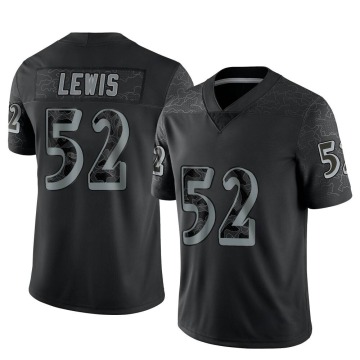 Ray Lewis Men's Black Limited Reflective Jersey