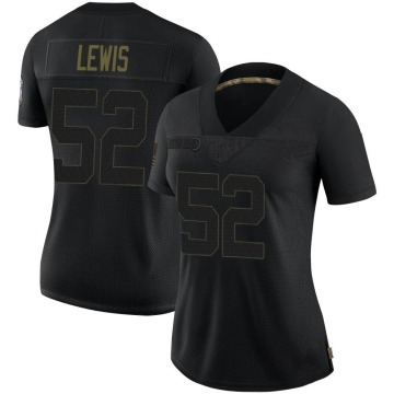 Ray Lewis Women's Black Limited 2020 Salute To Service Jersey