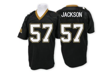 Rickey Jackson Men's Black Authentic Jersey