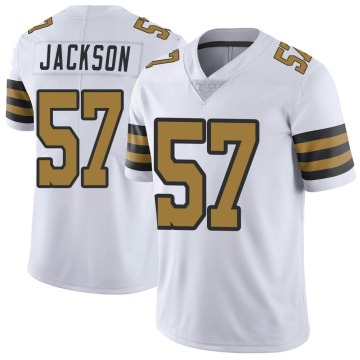 Rickey Jackson Men's White Limited Color Rush Jersey