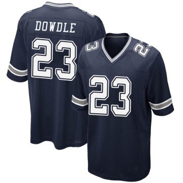 Rico Dowdle Youth Navy Game Team Color Jersey