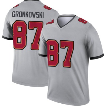 Rob Gronkowski Youth Gray Legend Inverted Jersey