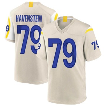 Rob Havenstein Men's Game Bone Jersey
