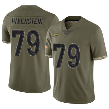Rob Havenstein Men's Olive Limited 2022 Salute To Service Jersey