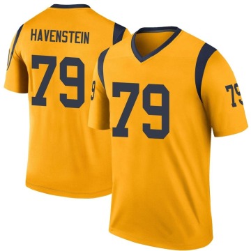 Rob Havenstein Youth Gold Legend Color Rush Jersey