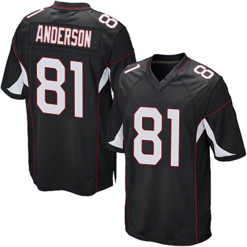 Robbie Anderson Youth Black Game Alternate Jersey