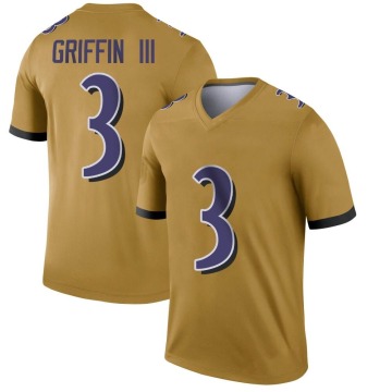 Robert Griffin III Men's Gold Legend Inverted Jersey