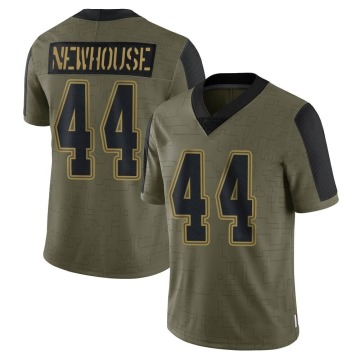 Robert Newhouse Men's Olive Limited 2021 Salute To Service Jersey