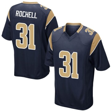 Robert Rochell Youth Navy Game Team Color Jersey
