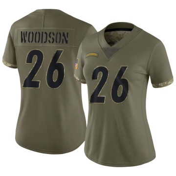 Rod Woodson Women's Olive Limited 2022 Salute To Service Jersey