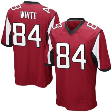 Roddy White Men's White Game Red Team Color Jersey