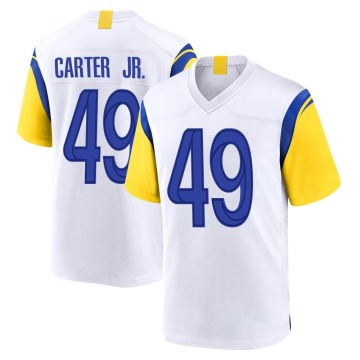 Roger Carter Jr. Men's White Game Jersey