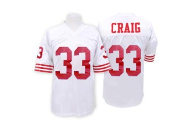 Roger Craig Men's White Authentic Throwback Jersey