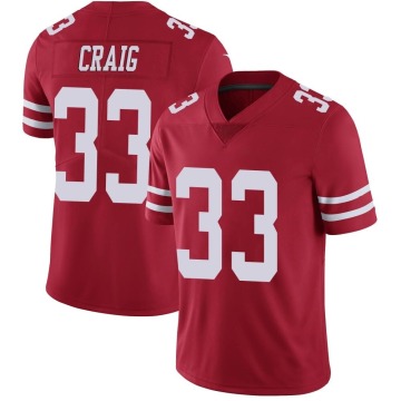 Roger Craig Youth Red Limited Team Color Vapor Untouchable Jersey