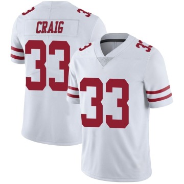 Roger Craig Youth White Limited Vapor Untouchable Jersey