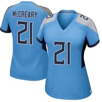 Roger McCreary Women's Light Blue Game Jersey