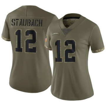 Roger Staubach Women's Olive Limited 2022 Salute To Service Jersey