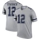 Roger Staubach Youth Gray Legend Inverted Jersey